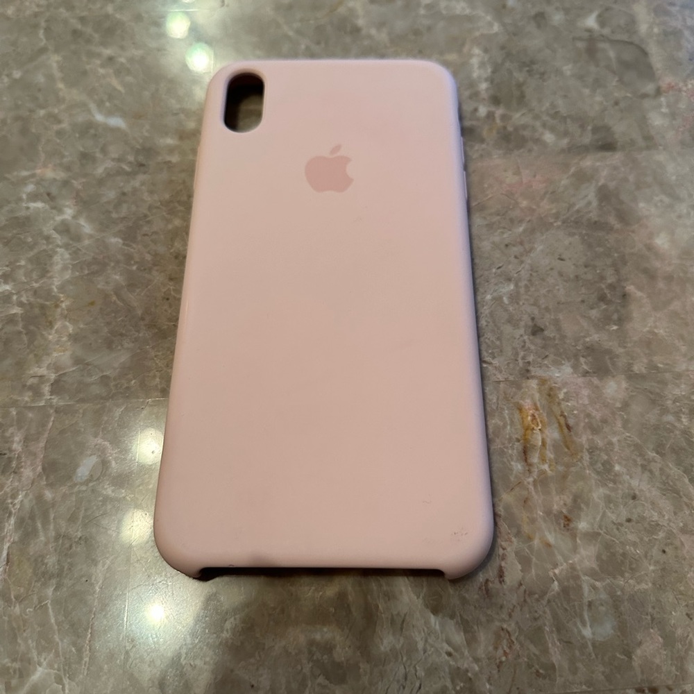 Apple Silicone Case For iPhone XS Max - Pink Sand